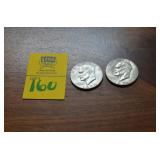 Lot of 2   1974  One Dollar Coins