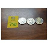 Lot of 3 Bicentennial One Dollar Coins