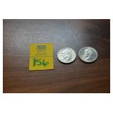 Lot of 2 Bicentennial One Dollar Coins