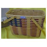 1998 25th Anniversary Flag Basket in Orig Box