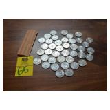 Roll of 40 Unsorted State Quarters