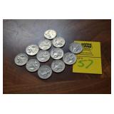 Lot of 12 Bicentennial Quarters