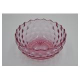 Large Block Optic Pattern Fenton Bowl