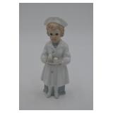 Early Gloss Finish Hand Painted Nurse Figurine