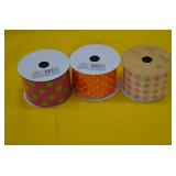 3 New Rolls of Ribbon Retail Says $7.99 EACH
