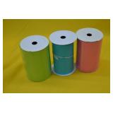 3 Rolls of 6" Ribbon