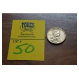 Sacagawea Gold Colored $1 Coin