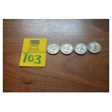 Lot of 4  1979 Susan B Anthony $1 Coins