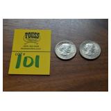 Lot of 2 1979 Susan B Anthony $1 Coins