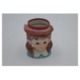 Vintage Girl Head Vase