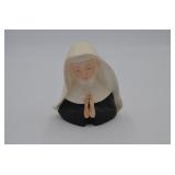Vintage Enesco Praying Nun Head Vase