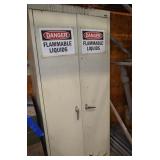 2 Door Metal Cabinet & Contents