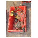 Tote of Heat Guns & Drills