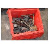 Red Tote of Drill Bits & More