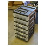 6 Drawer Organizer on Wheels