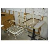 Lot of Furniture- 2 Metal Chairs & 2 Tables