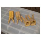 Lot of 4 Excavator Teeth