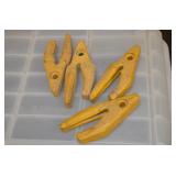 Lot of 4 CAT Bucket Tooth Adapters