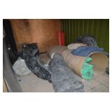 Lot of Jute Matting, Cement Blankets, Plastic, +