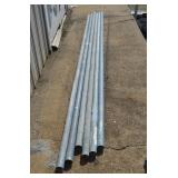 6 Pc 25' Galvanized Pipe 2.5' OD