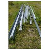 Lg Lot of Galvanized Steel Mostly Angle Iron