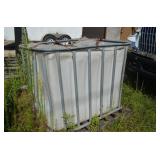 Plastic Fluid Storage Tank (Cracked) White