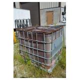 Plastic Fluid Storage Tank (Cracked)