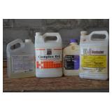 Lot of Partially Full Bottles of Cleaners & More