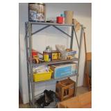 Metal Shelf & Contents 36x12x60' Tall