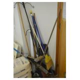 Lot of Brooms Etc