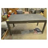 Large Metal One Drawer Desk