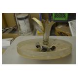 Vintage Glass Light Fixture