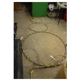 8ft Rebar Welded Snowman with Lights