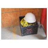 Milk Crate of Ratchet Tie Downs & More