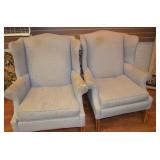 Pair of High Back Chairs - Need Cleaned