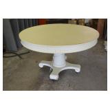 Large Pedestal Table on Wheels 54' Across