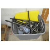 Tote of Metal Brackets & Misc