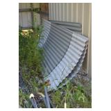 Stack of Pipes, Rods, Metal Roofing