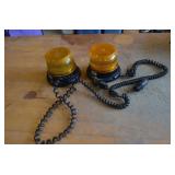Lot of 2 Yellow Strobe Lights