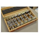 Forstner Drill Bit Set in Wood Case