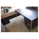 L Shaped Metal Desk