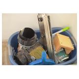 Tote of Misc Electrical Supplies