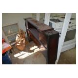 Full Size Bed with Bookcase Headbaord