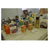 Large Lot of Cleaners & Misc - Most 50% +/- Full