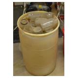 Large Plastic Container and Canning Jars