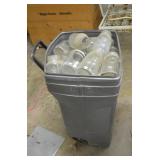 Trash Can full of Canning Jars