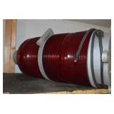 Large Red Tower Light 31' Glass Globe