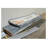 Large Stack of Metal Roofing 9-11ft Sections