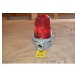 Red Glass Globe Tower Light