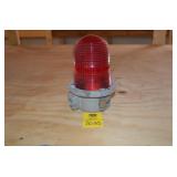 Red Glass Globe Tower Light